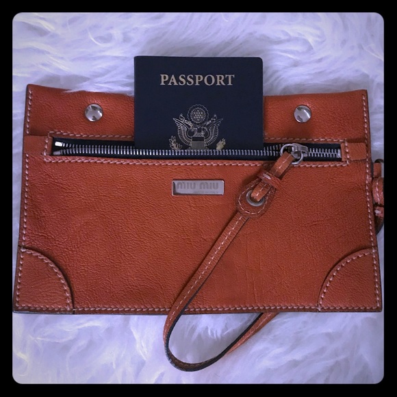 SALE๐ฅMiu Miu Pouch/ passport Case Crossbody /wallet POUCH - Picture 2 of 11